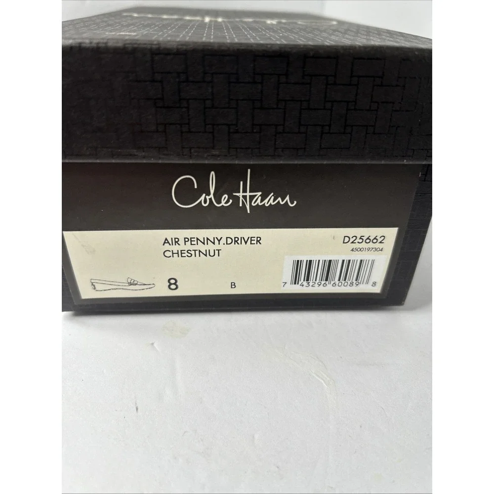 Cole Haan Air Penny Driver Chestnut‎ Sz 8 With Nine Air